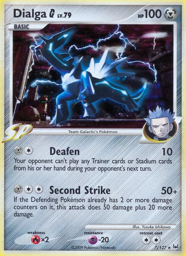Dialga G 7/127 Platinum Pokémon card