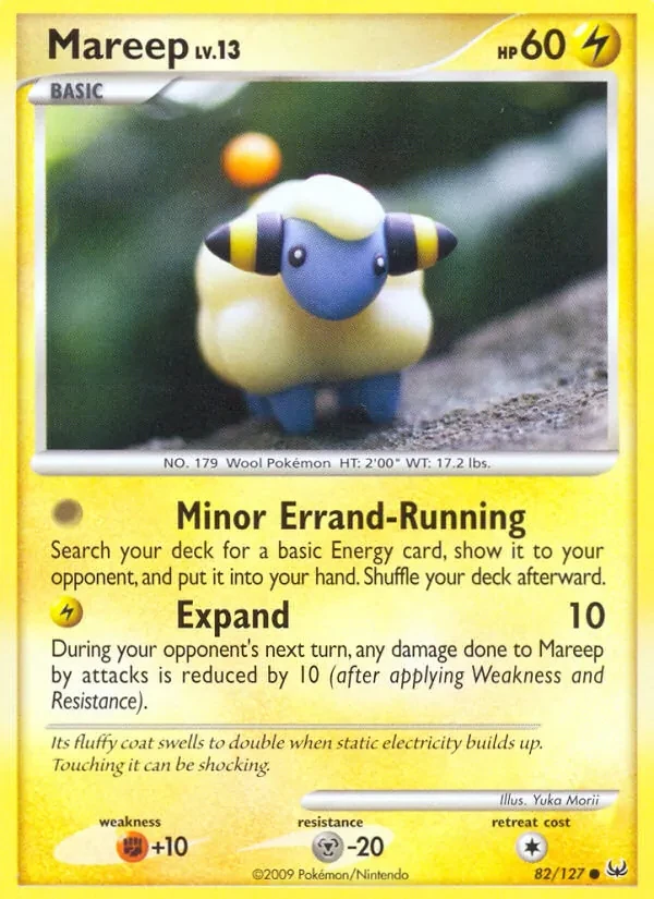Mareep 82/127 Platinum Pokémon card