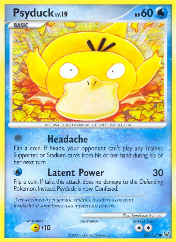 Psyduck 87/127 Platinum Pokémon card