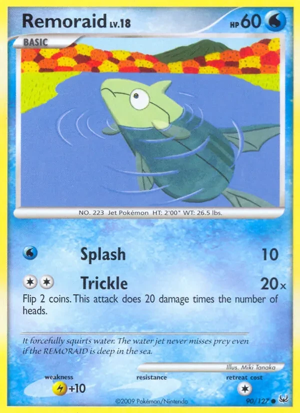 Remoraid 90/127 Platinum Pokémon card