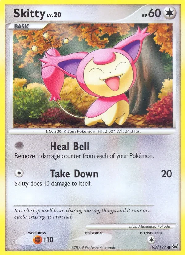 Skitty 93/127 Platinum Pokémon card