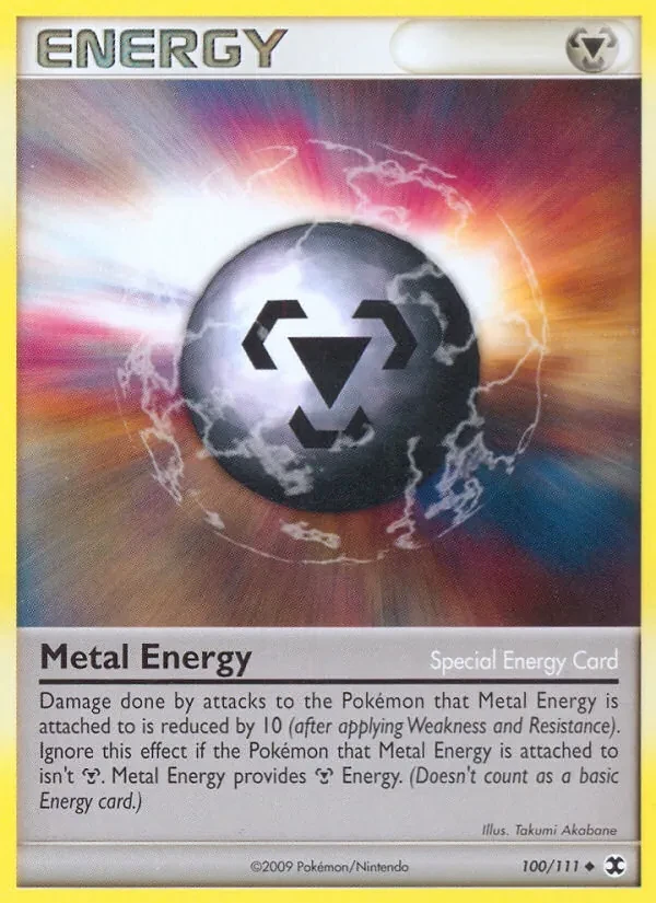 Metal Energy 100/111 Rising Rivals Pokémon card