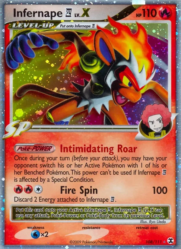 Infernape E4 LV.X 108/111 Rising Rivals Pokémon card