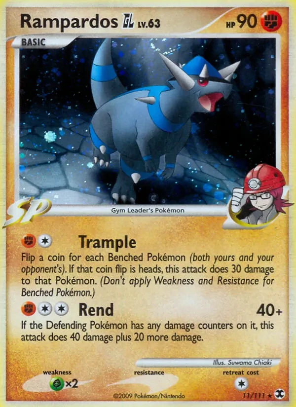 Carte Pokémon Rampardos GL 11/111 Rising Rivals