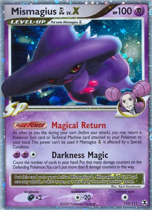 Mismagius GL LV.X 110/111 Rising Rivals Pokémon card