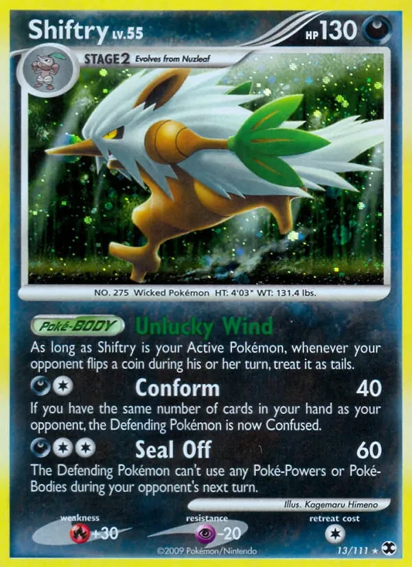 Shiftry 13/111 Rising Rivals Pokémon Karte