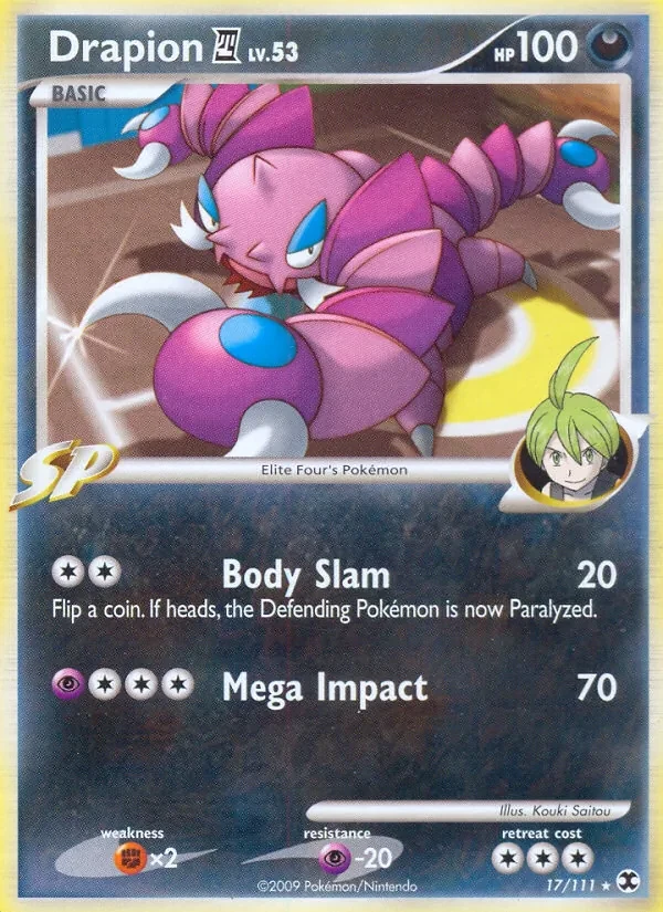 Drapion E4 17/111 Rising Rivals Pokémon card