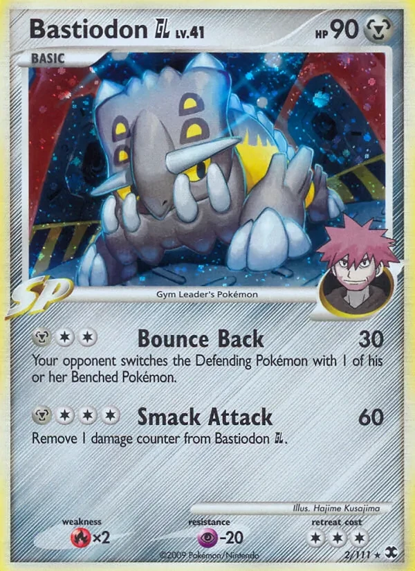Bastiodon GL 2/111 Rising Rivals Pokémon card