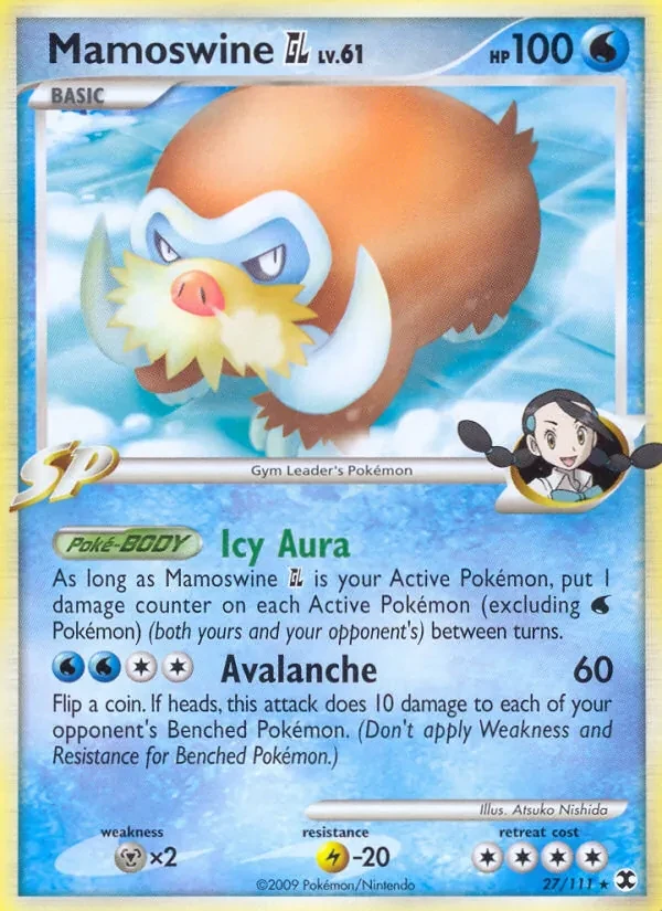 Mamoswine GL 27/111 Rising Rivals Pokémon card