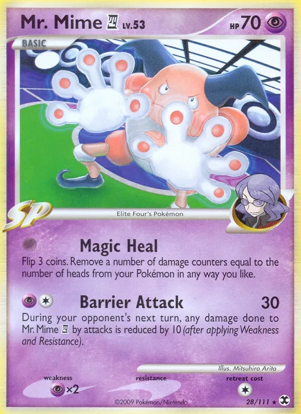 Mr. Mime E4 28/111 Rising Rivals Pokémon card