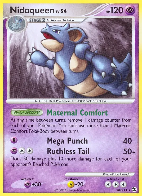 Nidoqueen 30/111 Rising Rivals Pokémon card
