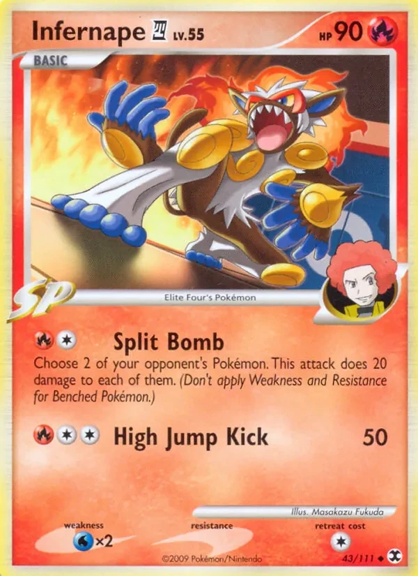 Infernape E4 43/111 Rising Rivals Pokémon Karte