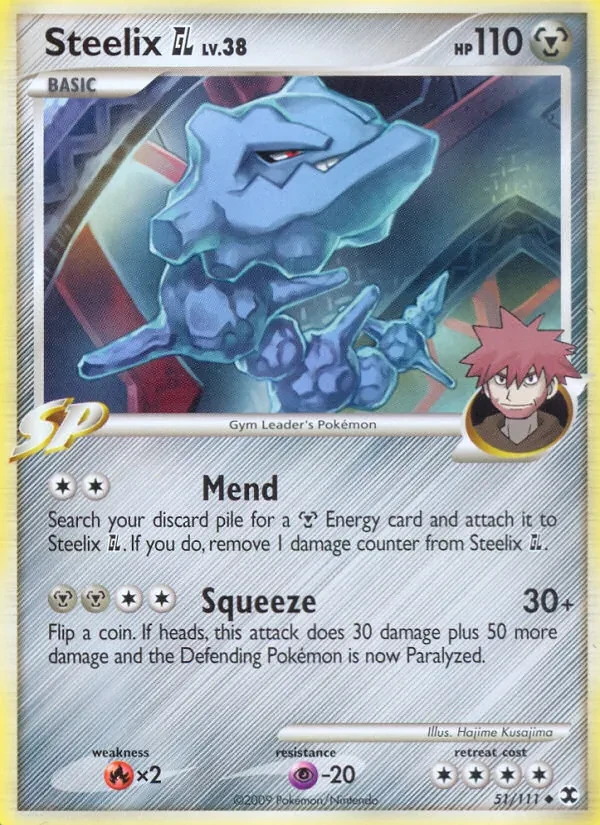 Steelix GL 51/111 Rising Rivals Pokémon card