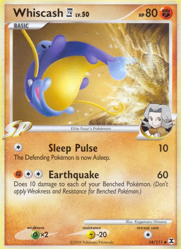 Whiscash E4 54/111 Rising Rivals Pokémon card