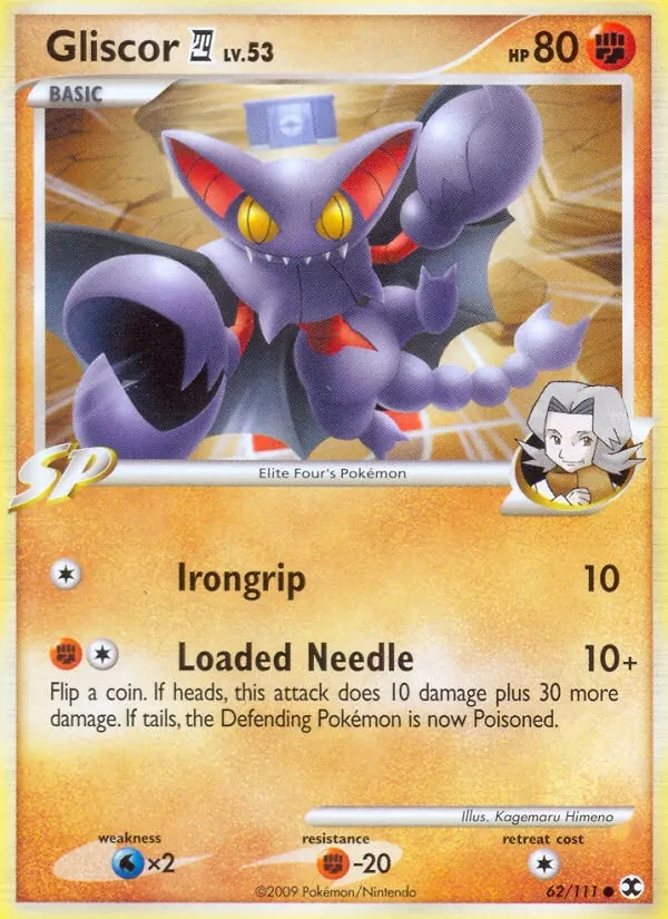 Gliscor E4 62/111 Rising Rivals Pokémon card