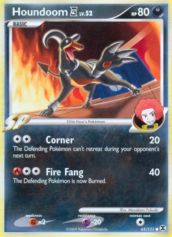 Houndoom E4 65/111 Rising Rivals Pokémon card
