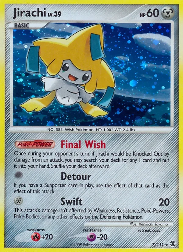 Jirachi 7/111 Rising Rivals Pokémon Karte