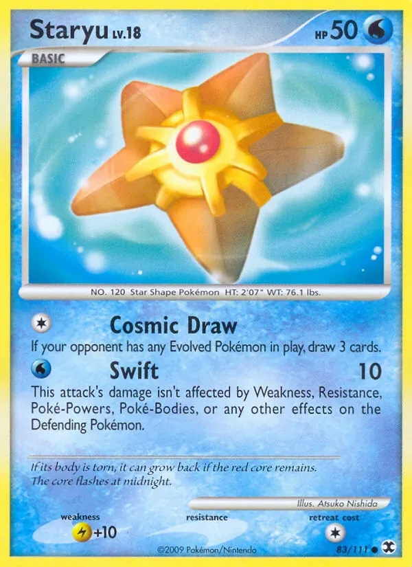 Staryu 83/111 Rising Rivals Pokémon card