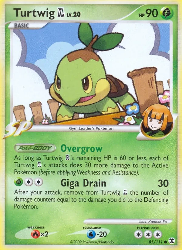 Turtwig GL 85/111 Rising Rivals Pokémon card