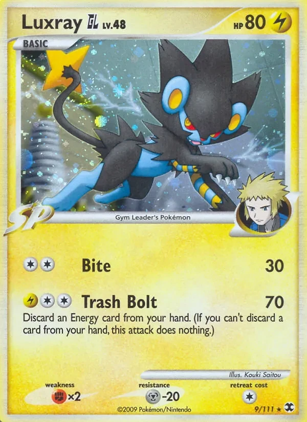 Luxray GL 9/111 Rising Rivals Pokémon card