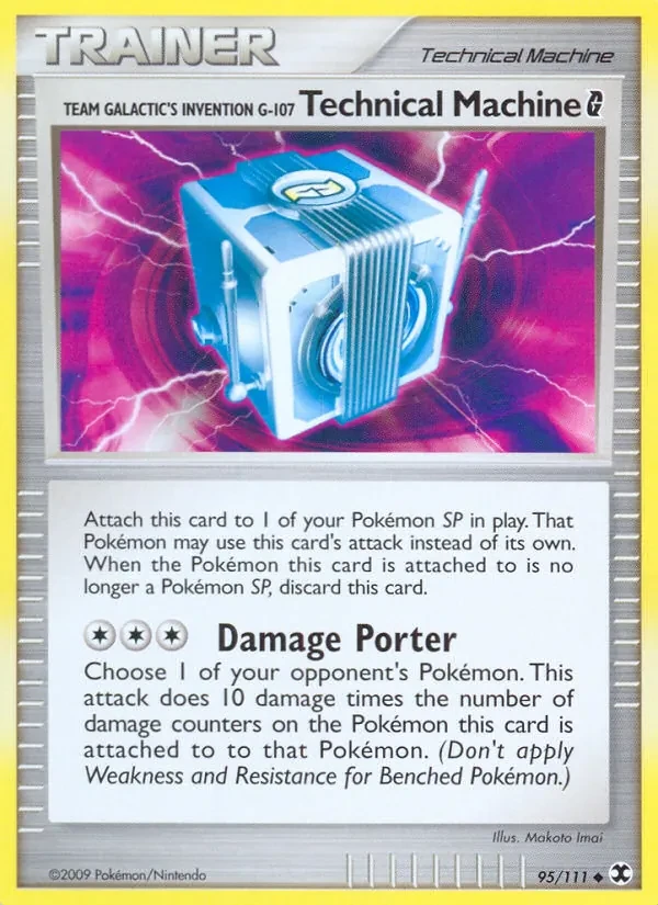 Team Galactic's Invention G-107 Technical Machine G 95/111 Rising Rivals Pokémon card