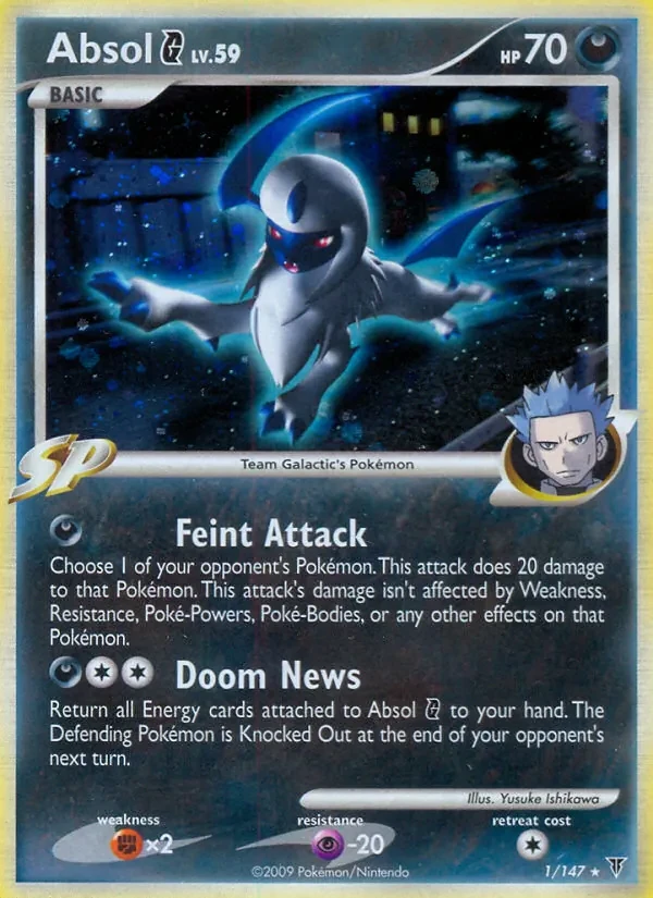 Absol G 1/147 Supreme Victors Pokémon card