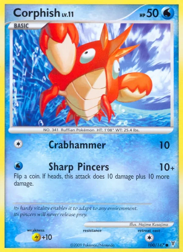 Corphish 100/147 Supreme Victors Pokémon Karte
