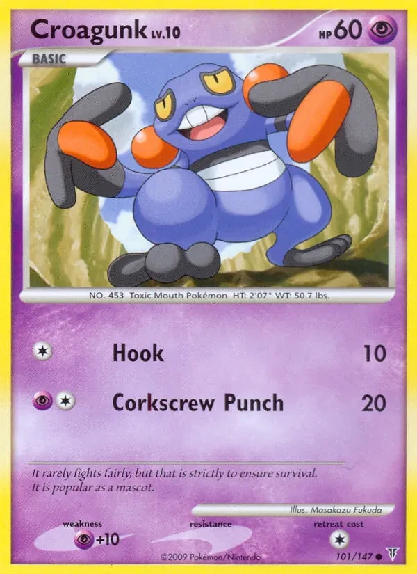 Croagunk 101/147 Supreme Victors Pokémon card