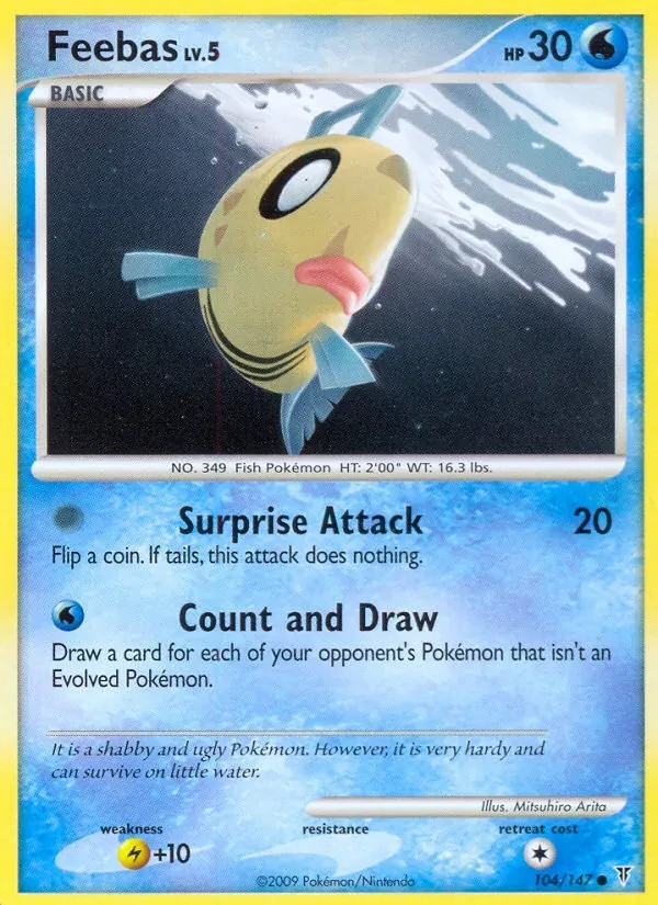 Feebas 104/147 Supreme Victors Pokémon Karte
