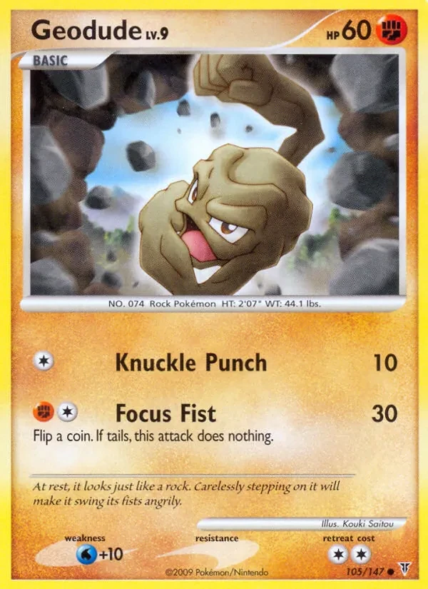 Geodude 105/147 Supreme Victors Pokémon card