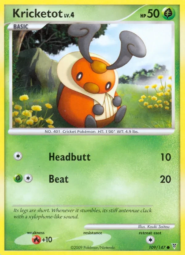 Kricketot 109/147 Supreme Victors Pokémon card