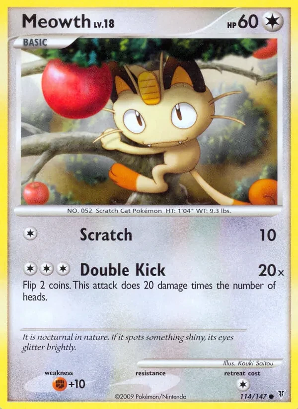 Meowth 114/147 Supreme Victors Pokémon card