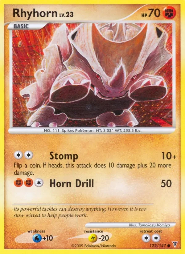 Rhyhorn 122/147 Supreme Victors Pokémon card