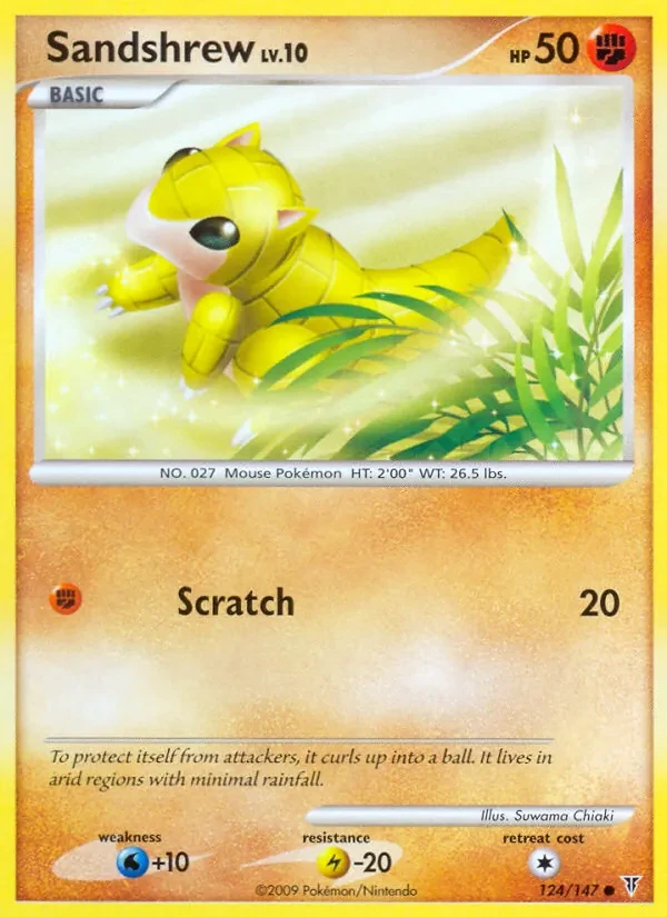 Sandshrew 124/147 Supreme Victors Pokémon card