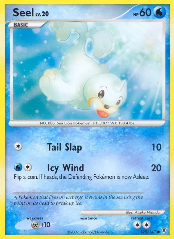 Seel 125/147 Supreme Victors Pokémon card