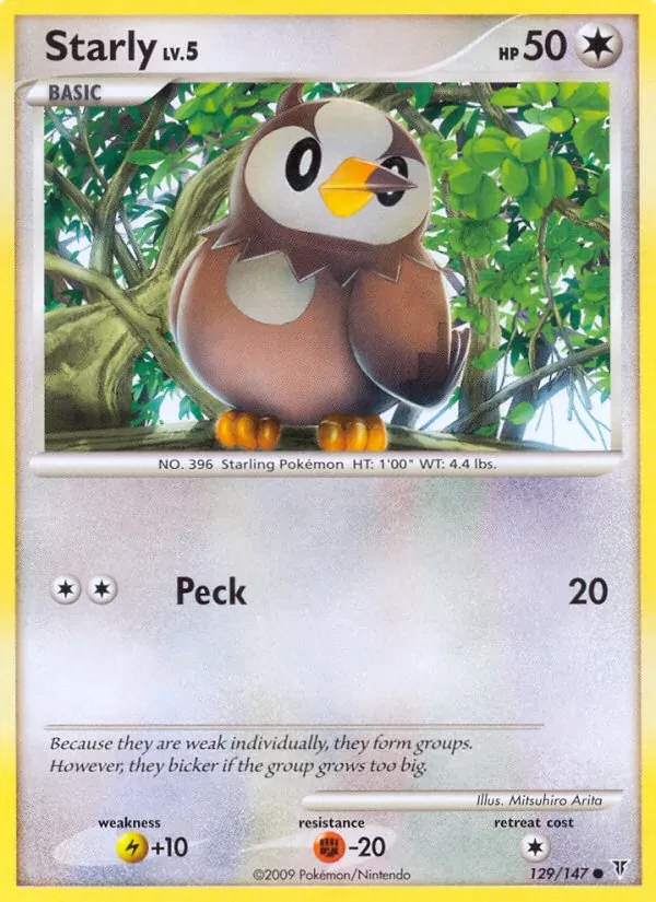 Starly 129/147 Supreme Victors Pokémon Karte