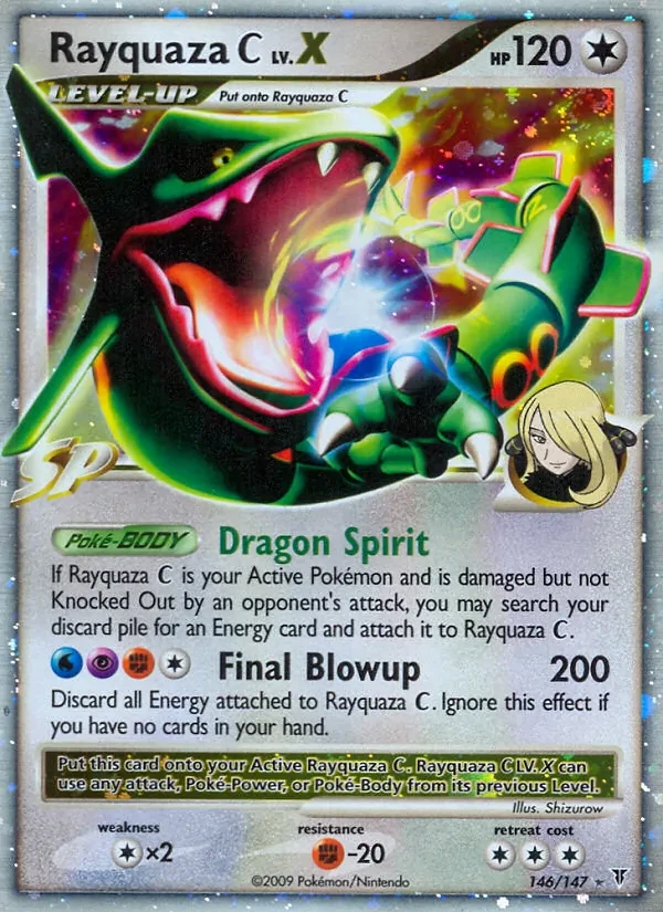 Rayquaza C LV.X 146/147 Supreme Victors Pokémon Karte