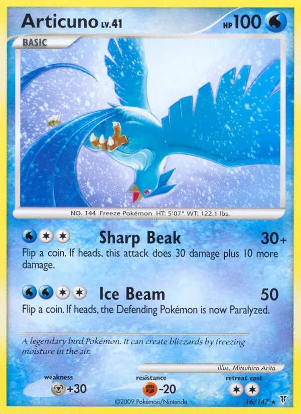 Articuno 16/147 Supreme Victors Pokémon card