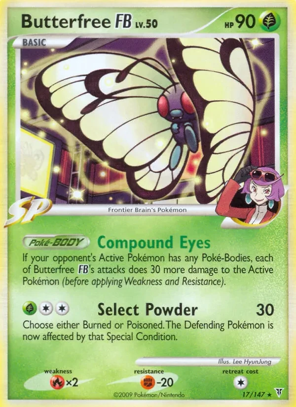 Butterfree FB 17/147 Supreme Victors Pokémon Karte