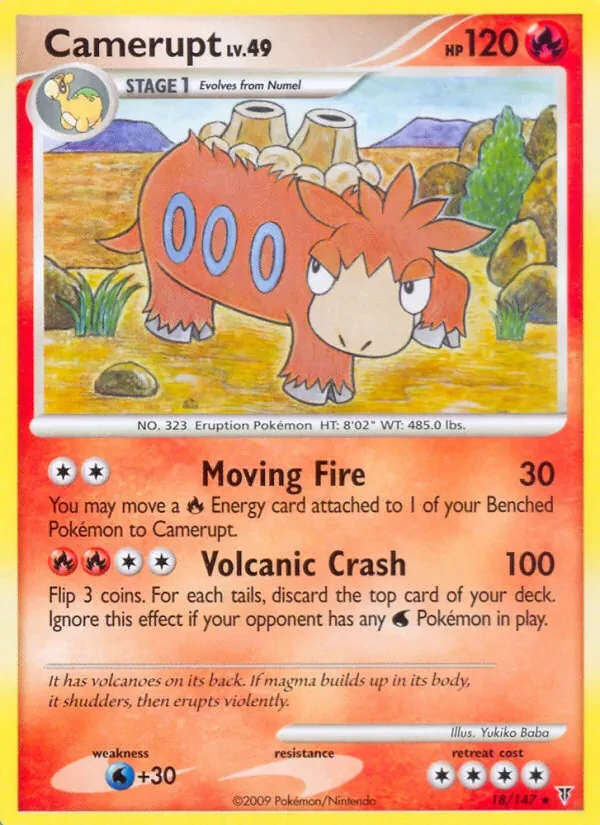 Camerupt 18/147 Supreme Victors Pokémon card