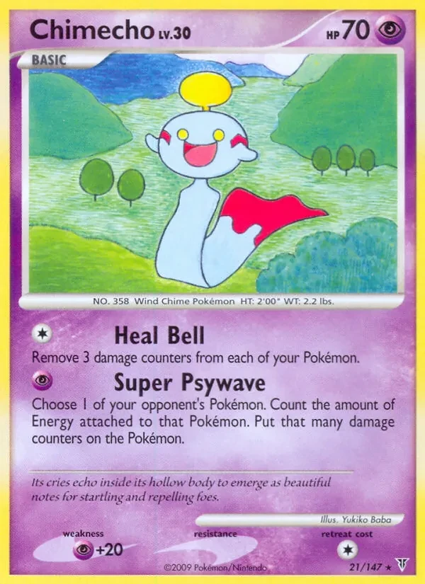 Chimecho 21/147 Supreme Victors Pokémon card