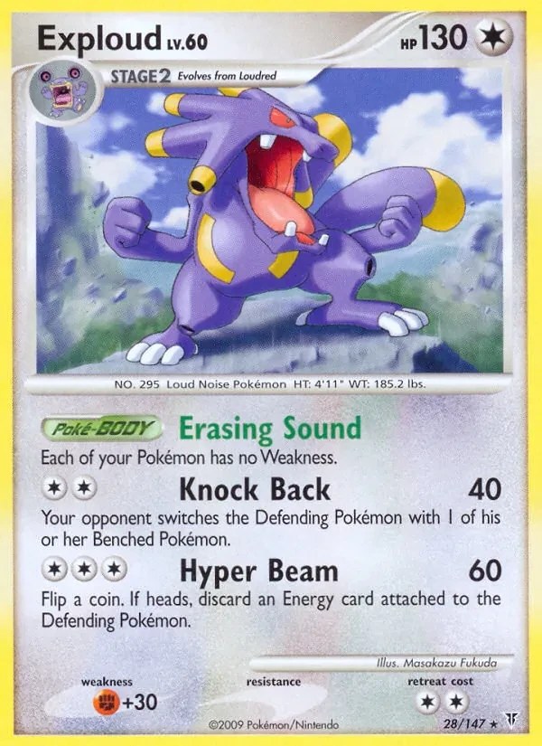 Exploud 28/147 Supreme Victors Pokémon card