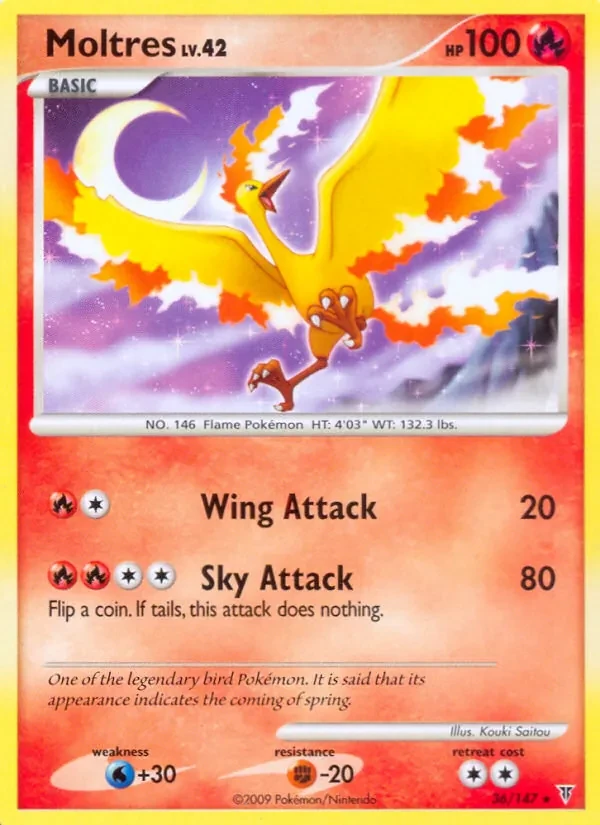 Moltres 36/147 Supreme Victors Pokémon card