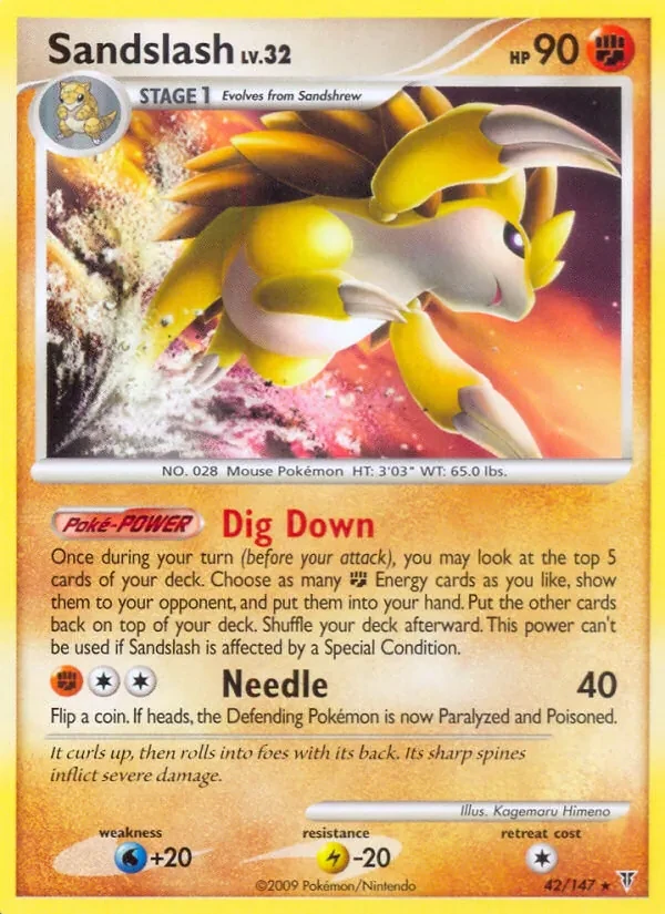 Sandslash 42/147 Supreme Victors Pokémon card