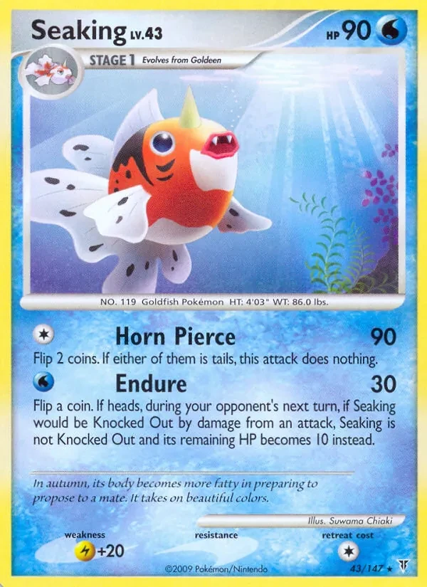 Seaking 43/147 Supreme Victors Pokémon card