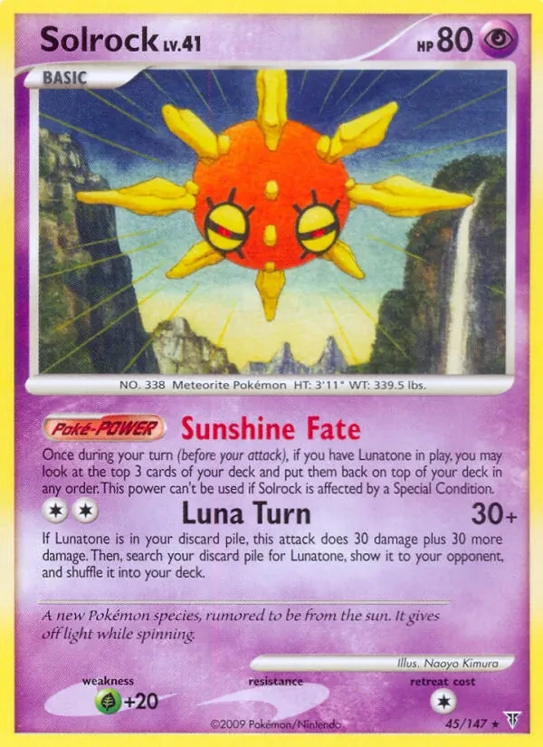 Solrock 45/147 Supreme Victors Pokémon card