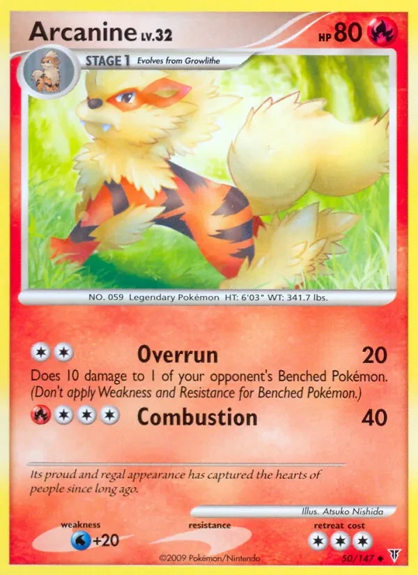 Arcanine 50/147 Supreme Victors Pokémon card