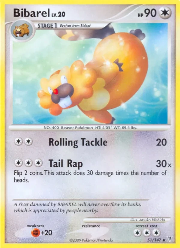 Bibarel 51/147 Supreme Victors Pokémon card