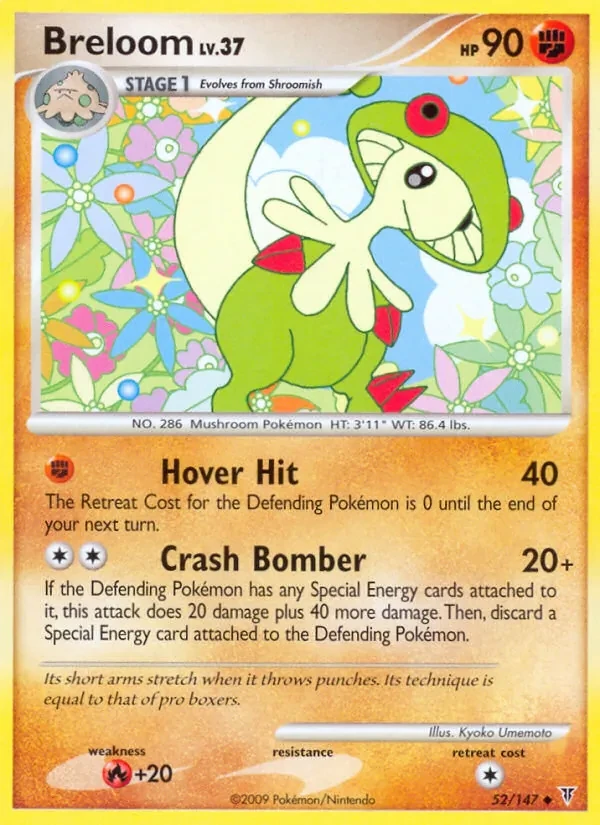 Breloom 52/147 Supreme Victors Pokémon card