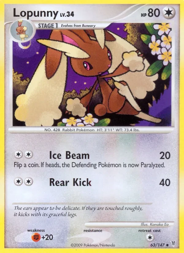 Lopunny 63/147 Supreme Victors Pokémon card